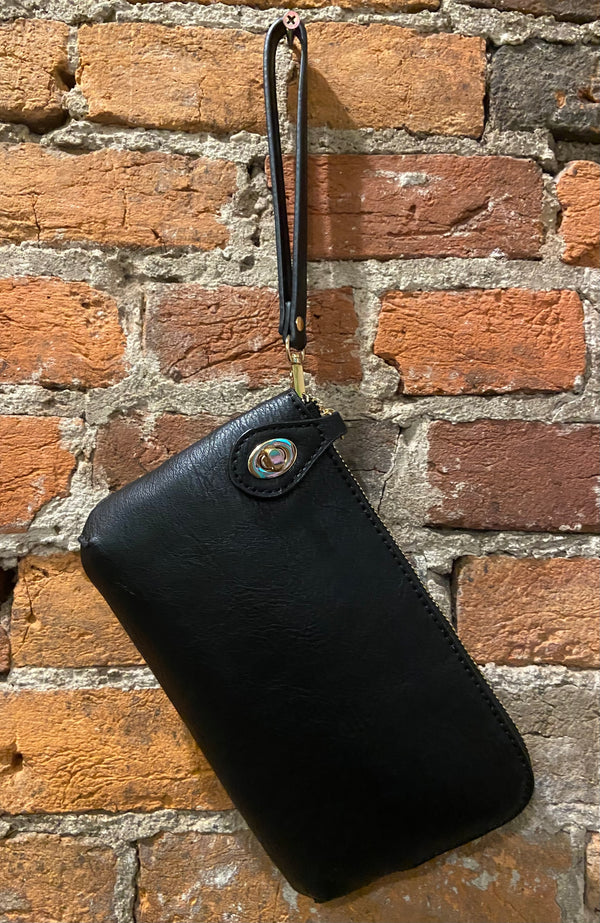 Handbag with Shoulder/Cross body Strap in Black