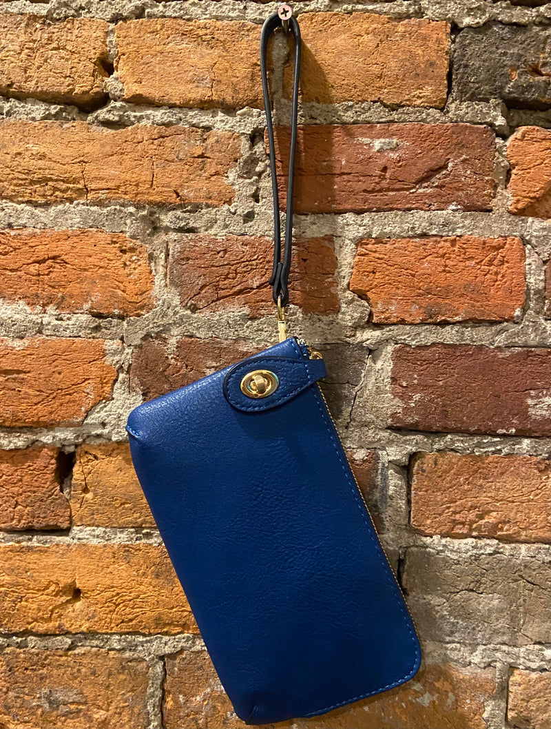 Handbag with Shoulder/Cross-Body Strap in King Blue