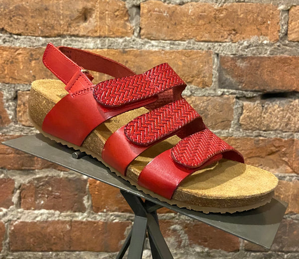 OTBT Wedged Sandal in Red