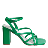 NAKED FEET - MOOD in GREEN Heeled Sandals